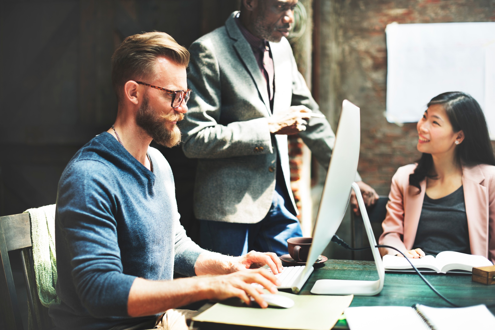 Business Team Meeting Brainstorming Working Concept